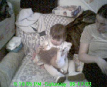 Rebecca with Lion
